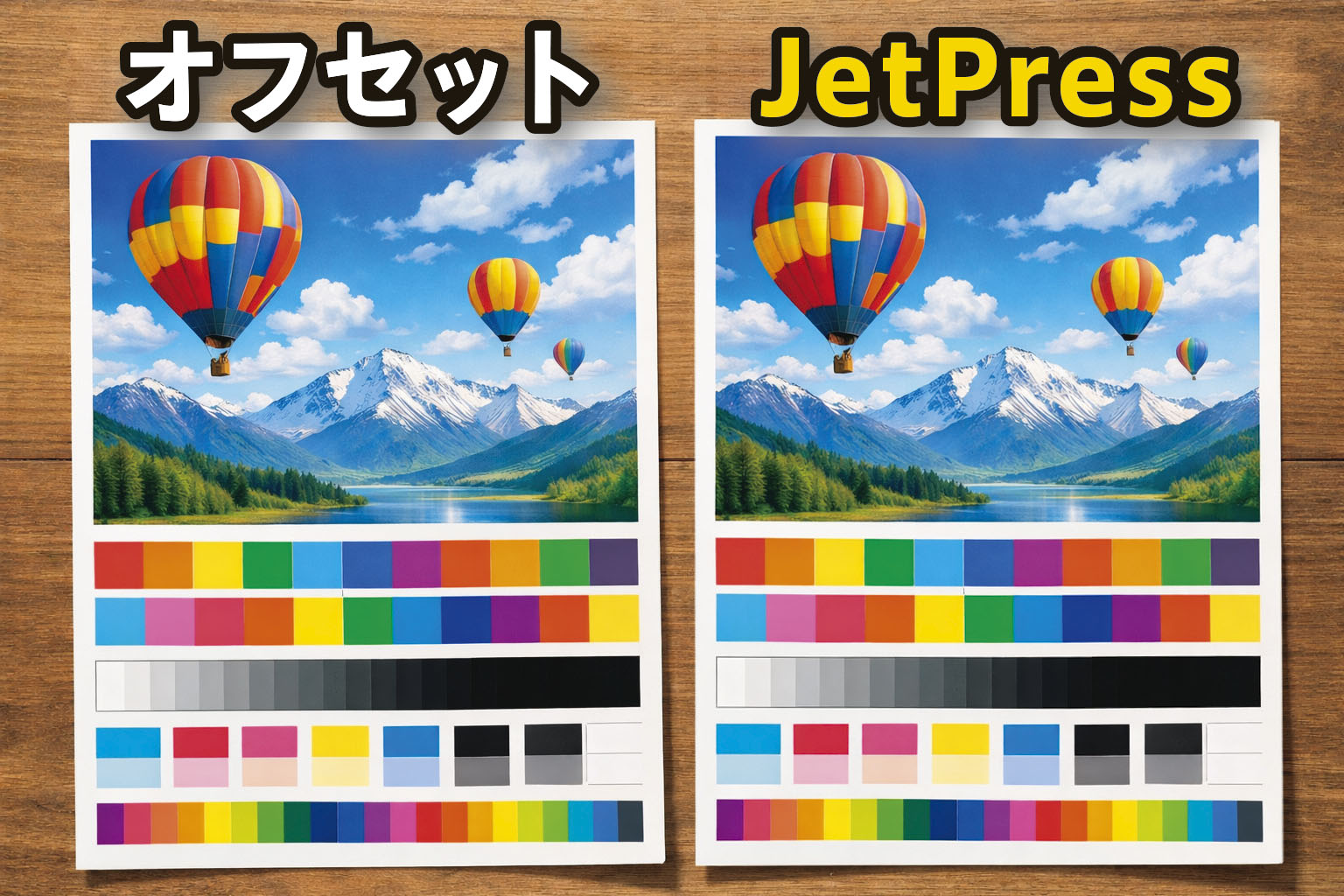 オフセット印刷の色域に合わせた色校正